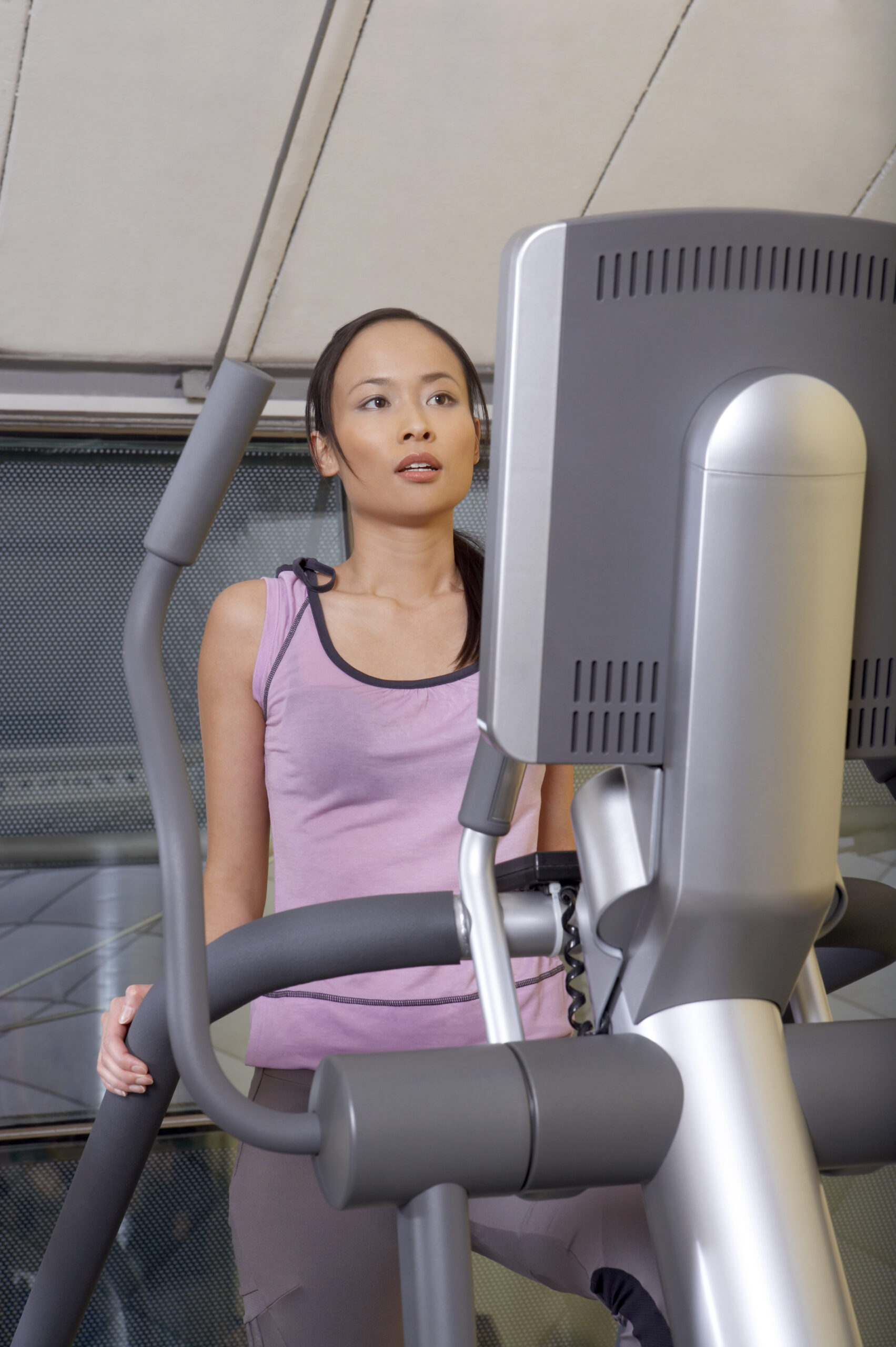 Elliptical machine needing repair in a Metro Atlanta home gym